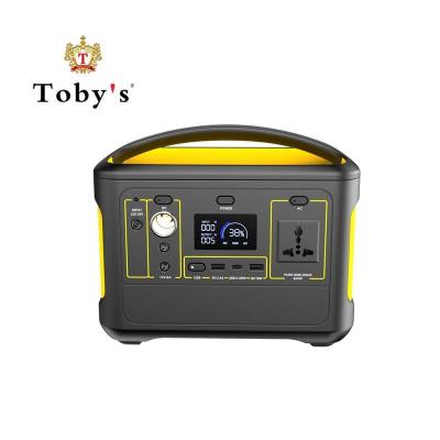 China Type C Outdoor Mobile Power Bank Power Station Emergency Energy Storage battery 153600mAh 568wh 600w Portable Solar Generator for sale