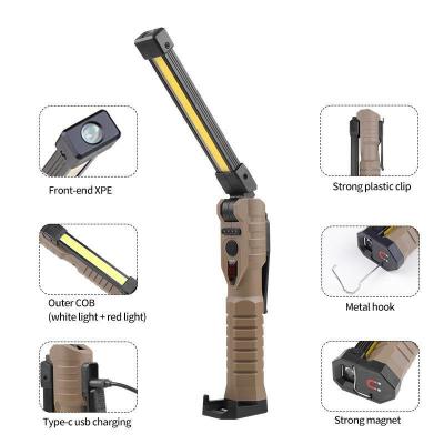 China Magnet Toby's Good quality ABS portable with handle Entertainment Emergency Portable cob Magnetic LED work Light for sale