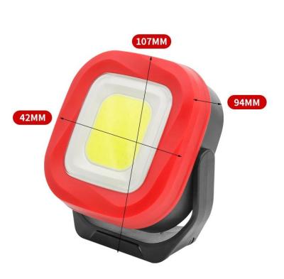 China Magnet 1000lm Mini Power Bank Outdoor Security Flood Light  Portable Magnetic Flashlight Rechargeable Cob Led Work for sale