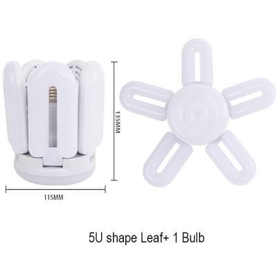 China Hotel Toby's 5U leaf mini E27 Foldable 360 degree Adjustable led fan bulb light, Fan Blade Led Bulb Led bulb Light for sale