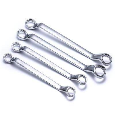 China Carbon Steel Double Box End Wrench Double End Spanner Deep Offset Ring Spanner DIY Tool Repair Tool Kit for sale