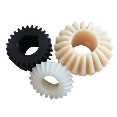 China Factory Custom Mini Plastic Nylon Helical Spiral Bevel Gear for Toy Motor Parts for sale