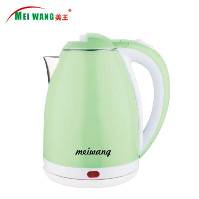 China Meiwang 1500W 1.8L Factory Base Plastic 360 Degree Rotation Electric Kettle With Boil Dry Protection for sale