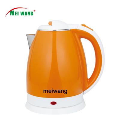 China 360 Degree Base Meiwang Factory Shell Pot Plastic Steel Inner Rotation Kettle 1.8L 1500W Low Price Hot Selling for sale