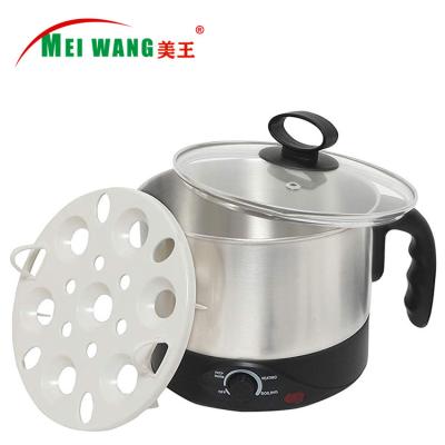 China Factory Meiwang 360 Degree Base Pot Kettle Electric Water Noodle Cooking Boiling Pot 1.2L Multi Function Rotation Multi Function for sale