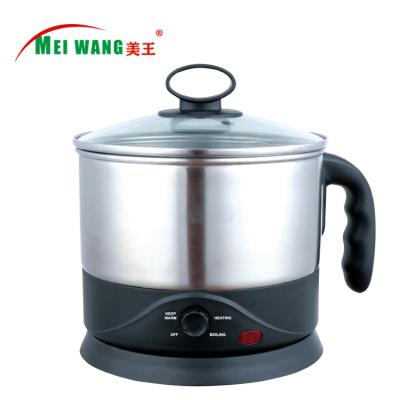 China Hot Selling Rotating Electric Pot Factory 360 Degree Base Multi Function Kettle With Dry Boil Protection Function 1.2 Liters for sale