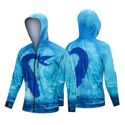 China Wholesale Antibacterial Custom Design To Print Quick Dry Fishing Shirts With Hooded for sale