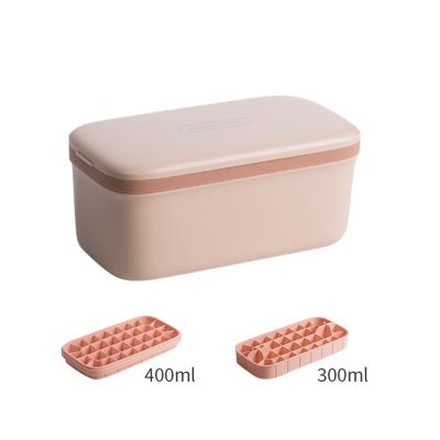 China 2021 New Product Ideas New Product Silicone Custom Easy Version Soft Silicone Ice Cube Tray Mold With Cover for sale