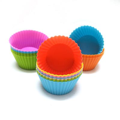 China Non Sustainable Stick Food Grade Silicone Rubber Mini Cake Baking Mold for sale