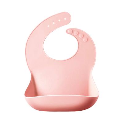 China BPA Free Custom Printed Silicone Rubber Durable Waterproof Baby Bib for sale