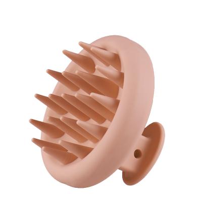 China Handheld Soft Silicone Rubber Shampoo Hair Scalp Massager Brush for sale