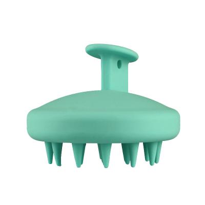 China Handheld Soft Silicone Rubber Shampoo Hair Scalp Massager Brush for sale