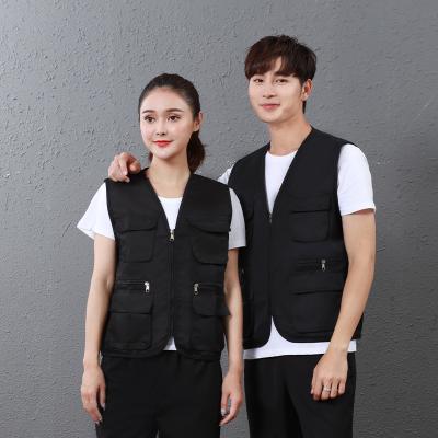 China Factory Wholesale Custom Breathable Twill Clothing Multi-pocket Jacket Vest Suits for sale