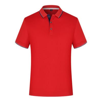 China New Golf Shirt Anti-Wrinkle Quick-Drying Polo Shirt Men's Striped T-Shirt Short Sleeve for sale