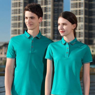 China Custom Men's Golf Polo Shirts Shirt With Embroidery Logo 49% Polyester 29% Viscose 22% Cotton T-shirt Anti-pilling for sale