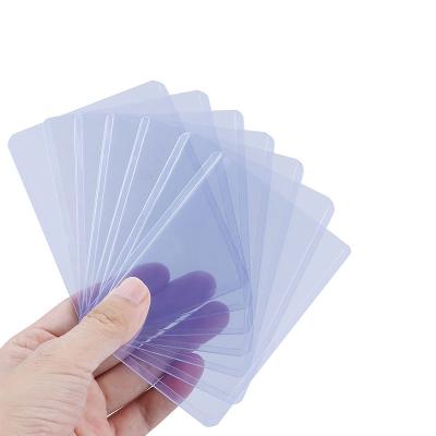 China New High Quality Clear Sleeves Toploader Protective Card Sleeves Thick Clear Card Holder Protectors Trading Card Top Loads Holder for sale