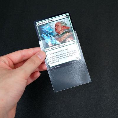 China High Quality Wholesale 66x91mm Matt Back Super Clear Front Soft Deck Plastic Card Sleeves For Gaming Mtg Game Trading Cards for sale