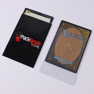 China High Quality Clear Plastic Trading Cards PP Game Card Sleeves Customized Protection Printing Standard Game Card Protector Sleeve For MTG for sale