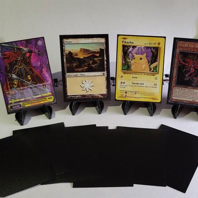 China Wholesale Premium High Quality Stain PP Trading Black Card Yu-GI-Oh Sleeves Clear Matte Game Yugioh Cards Plastic Sleeves for sale