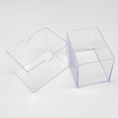 China Eco-friendly Waterproof High Quality Transparent Acrylic Card Storage Box Clear Case 250 Count Display Storage Dust Collector Proof Slider 2-Piece Sports for sale