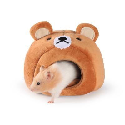 China Factory Wholesale Breathable Winter Warm Cute Small Pets Bed Cute Hamster Cotton Nest House for sale