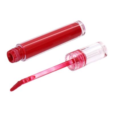 China Fashion Empty Lip Gloss Cosmetic Stock Tube Transparent Magic Wand with Clear Cap Square Lip Gloss Container for sale