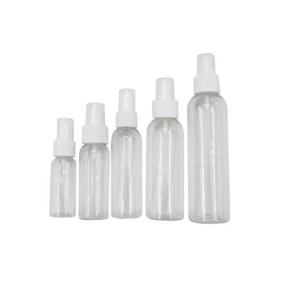 China Non spill 80ml 100ml 120ml 150ml Custom Empty Continuous Refillable Spray Bottle Plastic Mist Spray Bottles for sale