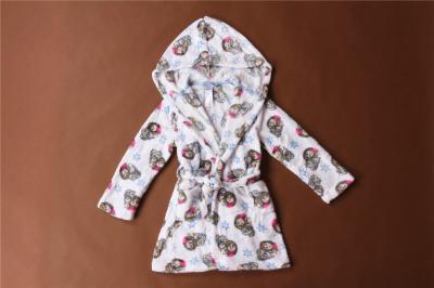 China Vestido del baño de la suave al tacto de la albornoz de Towelling de los niños impresos lindos para los niños en venta