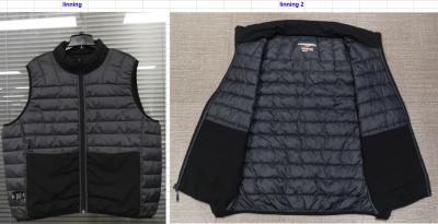 China Autumn Winter Mens Black Padded Gilet Puffer Body Warmer for sale