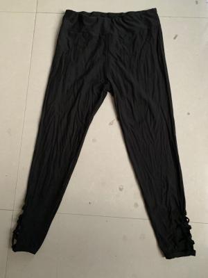 China Spandex atlético de Jeggings 10% da ioga das senhoras do desgaste da ioga do preto de Stockpapa à venda