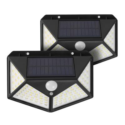 China 100 LED IP65 Solar Garden Light Outdoor Solar Lamp Waterproof PIR Motion Sensor Wall Light Solar Powered Sunlight for sale