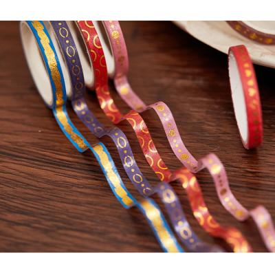 China ANTISTATIC bopp tape gold foil washi tape bopp stationery packing tape for sale