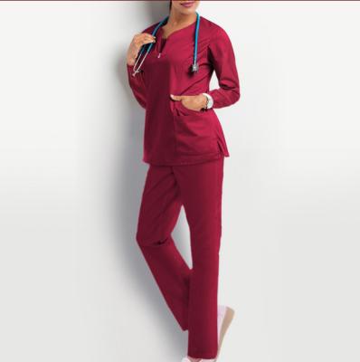 China Hot Sale Hospital Joggers Suit Scrubs Clinical Medical Hospital Nursing Uniform Hospital Uniforms Set for sale