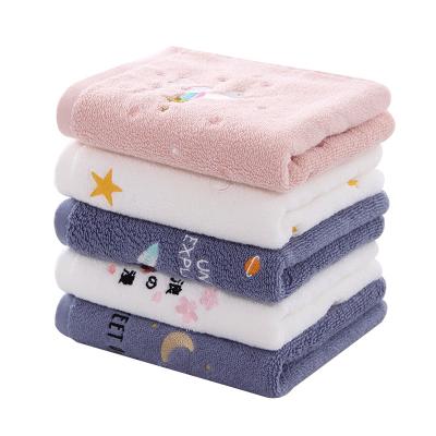 China Gift Child Safe Cheap Face Towel Embroidered Towel Luxury Home Super Creative Soft Face Towel for sale