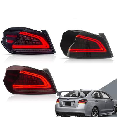 China PC+ABS+PMMA Manufacturer Full LED Taillights XV Rear Lamp Assembly 2013-UP STI VA Car Sequential Tail Light For Subaru Impreza WRX for sale