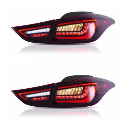 China Wholesale PC+ABS+PMMA LED lamp real for HYUNDAI ELANTRA (AVANTE DM) 2011-2016 LED taillights plug and play for sale