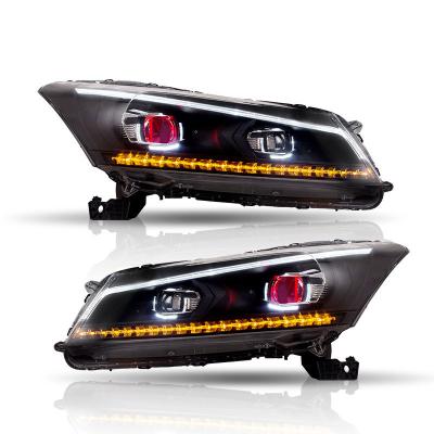 China Sequential turn signal factory wholesale auto parts led headlights Front Lamp 2008-2013 HID headlights for Honda Accord headlight for sale