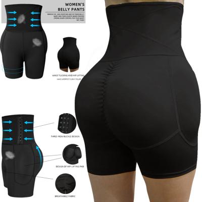 China Antibacterial Women Butt Lifter Panties High Waist Tummy Control Shapewear Hip Lifting Plus Size Shapers for sale