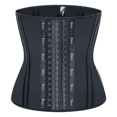 China Colombian Drop Shipping Antibacterial Latex Waist Trainer Corset Slimming Belt Waist Trimmer Shaper Fajas for sale