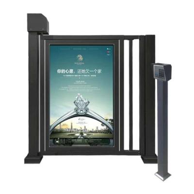 China 320*240*950mm outdoor automatic security LED advertising screen display boom barrier gate boom barrier manufactures price barreras parking for sale