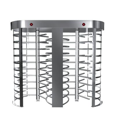 China 304 Stainless Steel Security Protection Walk Way Channel Full Height Mechanical Turnstile for sale