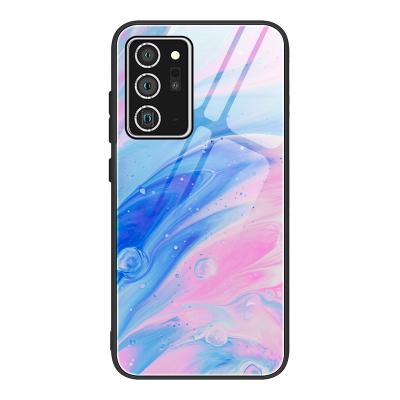 China Wholesale Price Gradient Shockproof Tempered Glass Explosion Proof Phone Cover For Samsung A50 A50S A30S A80 A90 Marble Phone Cases for sale