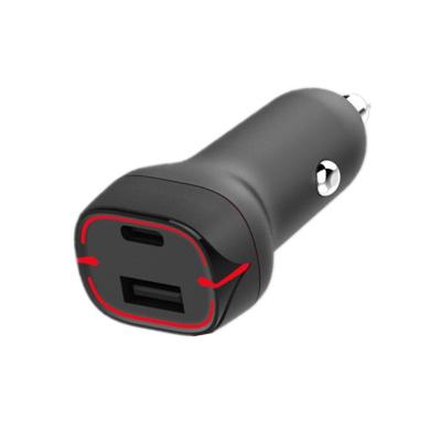 China 2020 New Model PD 18W Car Charger QC3.0 Power Private Fast Charger 2 High Speed ​​Car Chargers For iPhone Macbook Laptop Mobile Phone for sale