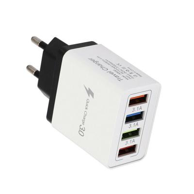 China High Speed ​​USB C Palladium Wall Charging Adapter 4 Port For Android Phone Cell Phones for sale