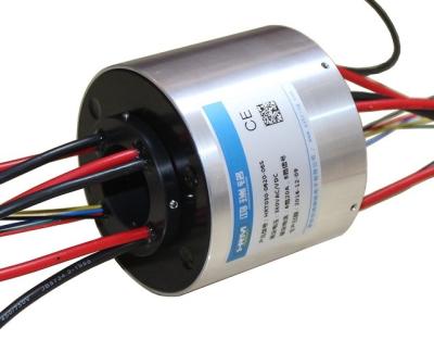 China 300 Rpm durch Bohrungsbohrung Rotationsverbindung elektrischer Schiebering Innendiameter 65 mm zu verkaufen