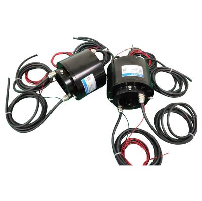 China 36 Circuit Hybrid Slip Ring Overdracht HF USB en Ethernet signaal met Solid Shaft Te koop