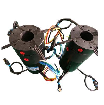 China 6 kanalen laag koppel Hybride slip ring overdracht HF USB en Ethernet signaal Te koop