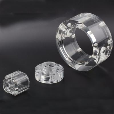 China High Precision PMMA Acrylic PC Rapid Prototypes Round Ring Spare Parts By CNC Machining for sale