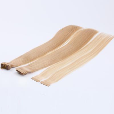 China Silky Straight Top Cuticle Aligned Wave Hair Skin Tape Hair Extensions Straightening Silky Virgin Brazilian Tape Hair for sale