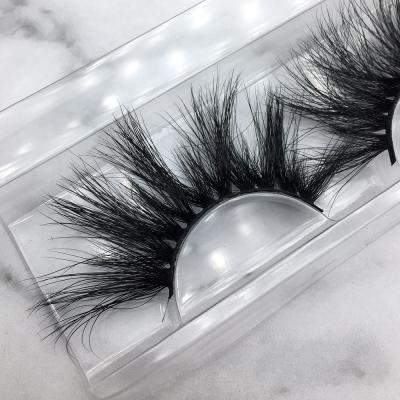 China Wholesale 25mm Mink Lashes Vendor Premium 3d Long/Thick/Cross Mink Lashes 25mm Mink Lashes Fluffy With Customize Own Brand Box for sale